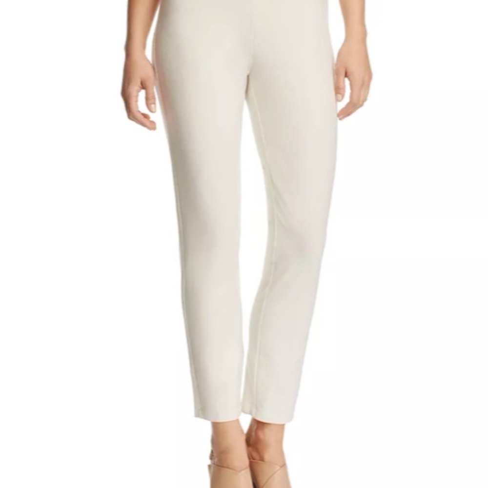 Eileen Fisher Organic Slim Knit Ankle Pants Bone